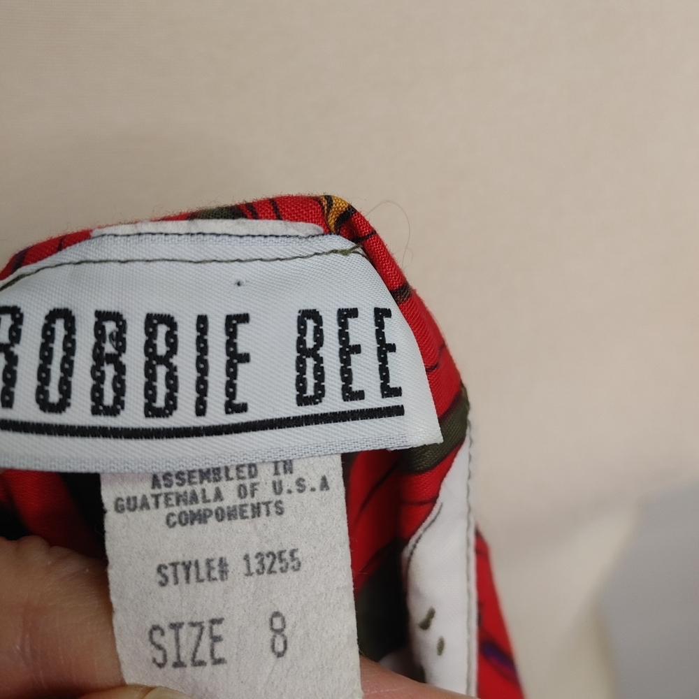 Vintage Bobbie Bee Tropical Cotton Jumpsuit Size 8 - Picture 10 of 14